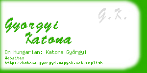 gyorgyi katona business card