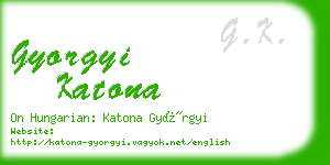 gyorgyi katona business card